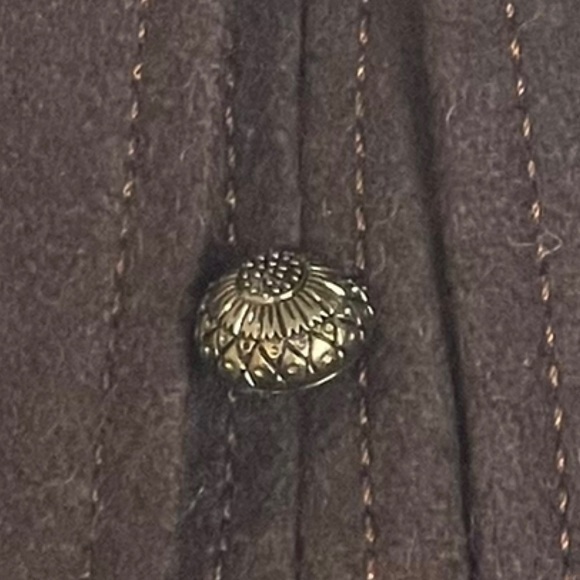 Vintage: Celine Sport ༄ Embroidered Wool Pencil Split Skirt༄ Gold Logo Hardware༄ - Picture 8 of 16